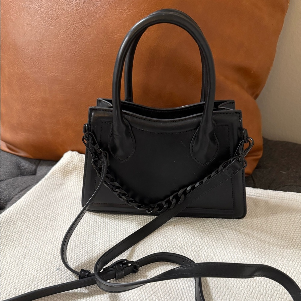 Aldo Black Mini Bag with Chain Strap